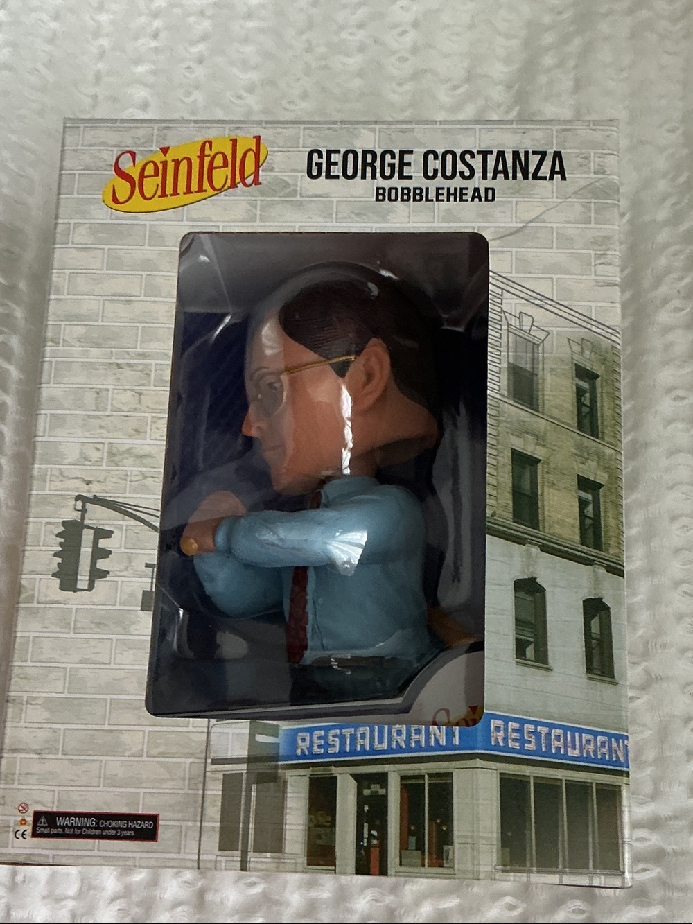Seinfeld George Costanza Bobblehead – Blue Shirtnew  in original package
